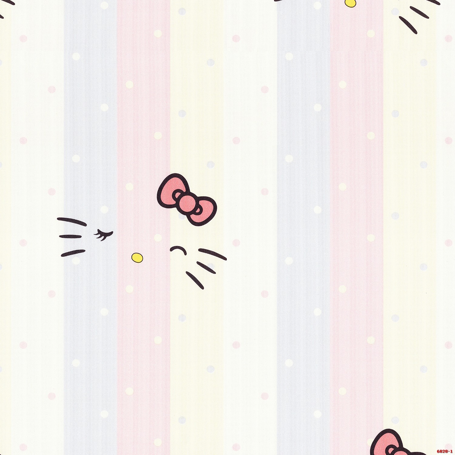 Giấy dán tường phòng trẻ hình mèo Kitty Albany 6828-1